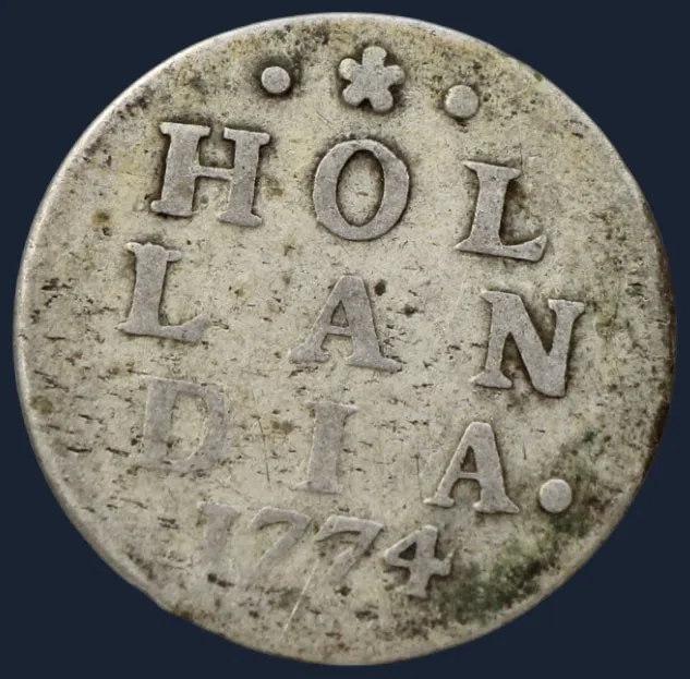 2 Stuiver 1774 Holland — Dubbele Wapenstuiver 1774