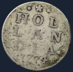 2 Stuiver 1774 Holland — Dubbele Wapenstuiver 1774