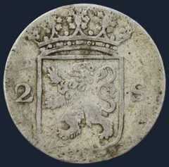 2 Stuiver 1774 Holland — Dubbele Wapenstuiver 1774