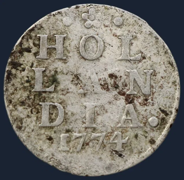 2 Stuiver 1774 Holland — Dubbele Wapenstuiver 1774