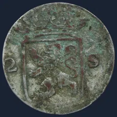 2 Stuiver 1774 Holland — Dubbele Wapenstuiver Holland