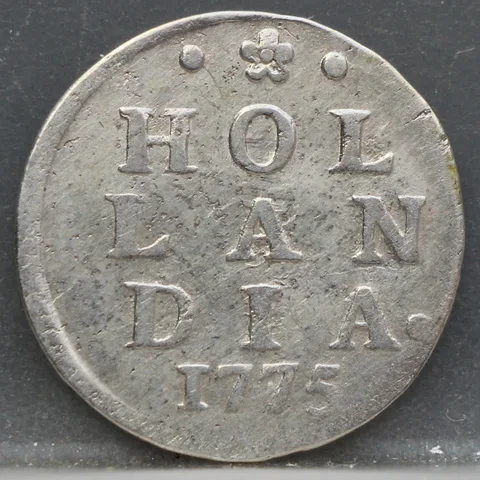 2 Stuiver 1775 Holland — Dubbele Wapenstuiver