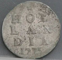 2 Stuiver 1775 Holland — Dubbele Wapenstuiver voorzijde