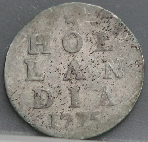 2 Stuiver 1775 Holland — Dubbele Wapenstuiver
