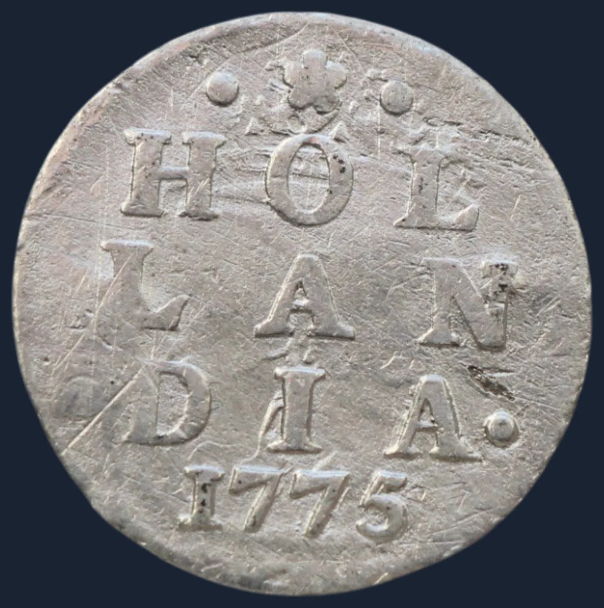 2 Stuiver 1775 Holland - dubbele wapenstuiver 1775