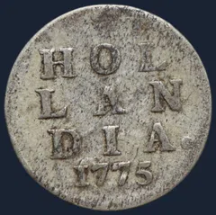 2 Stuiver 1775 Holland — Dubbele Wapenstuiver 