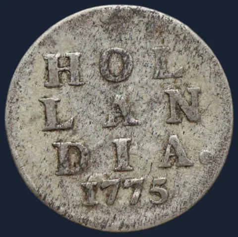 2 Stuiver 1775 Holland - Dubbele wapenstuiver 1775