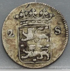 2 Stuiver 1777 West-Friesland achterzijde