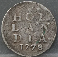 2 Stuiver 1778 Holland — Dubbele Wapenstuiver voorzijde