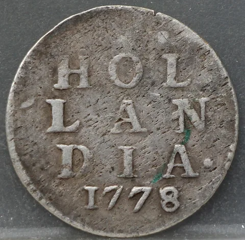 2 Stuiver 1778 Holland — Dubbele Wapenstuiver