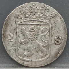 2 Stuiver 1778 Holland — Dubbele Wapenstuiver achterzijde