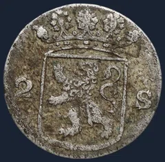 2 Stuiver 1778 Holland — Dubbele Wapenstuiver 1778