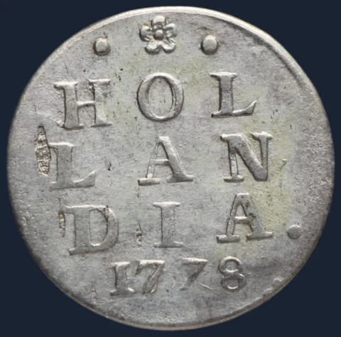 2 Stuiver 1778 Holland - Dubbele wapenstuiver 1778 - netjes!
