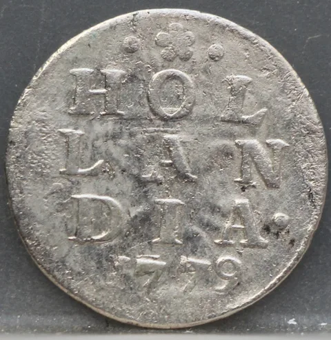 2 Stuiver 1779 Holland — Dubbele Wapenstuiver