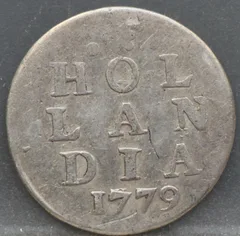 2 Stuiver 1779 Holland — Dubbele Wapenstuiver voorzijde