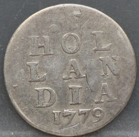 2 Stuiver 1779 Holland — Dubbele Wapenstuiver