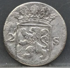 2 Stuiver 1779 Holland — Dubbele Wapenstuiver achterzijde