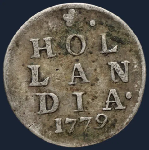 2 Stuiver 1779 Holland – Dubbele Wapenstuiver