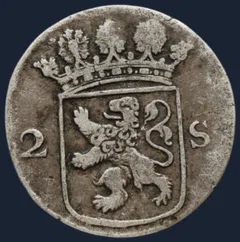 2 Stuiver 1779 Holland – Dubbele Wapenstuiver