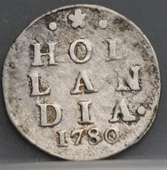 2 Stuiver 1780 Holland — Dubbele Wapenstuiver voorzijde