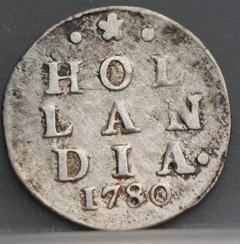 2 Stuiver 1780 Holland — Dubbele Wapenstuiver