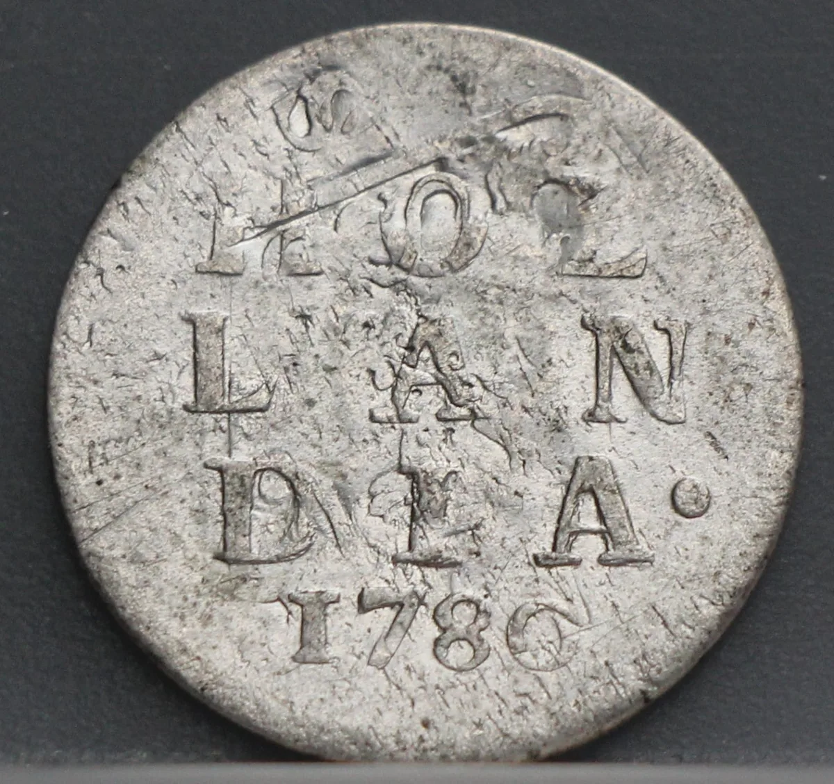 2 Stuiver 1780 Holland — Dubbele Wapenstuiver voorzijde