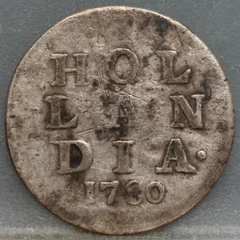 2 Stuiver 1780 Holland — Dubbele Wapenstuiver voorzijde