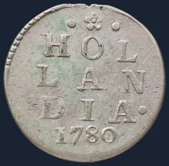 2 Stuiver 1780 Holland — Dubbele Wapenstuiver 1780
