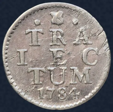 2 Stuiver 1784 Utrecht - dubbele wapenstuiver 1784 schaars