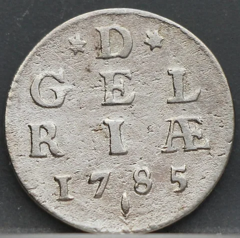2 Stuiver 1785 — Dubbele Wapenstuiver Gelderland