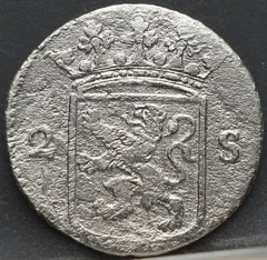2 Stuiver 1785 Utrecht achterzijde