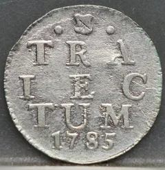 2 Stuiver 1785 Utrecht — Dubbele Wapenstuiver voorzijde