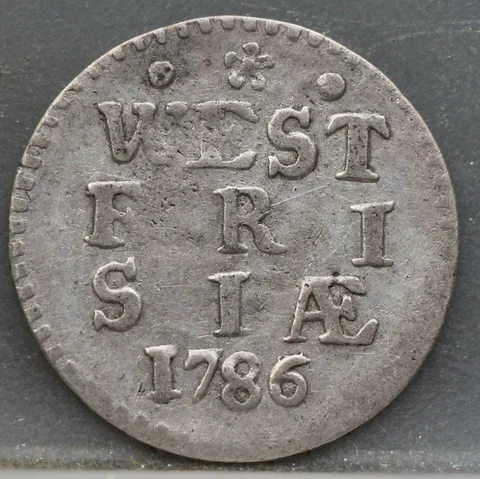 2 Stuiver 1786 West-Friesland — Dubbele Wapenstuiver