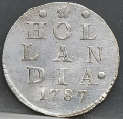 2 Stuiver 1787 — Dubbele Wapenstuiver Holland voorzijde