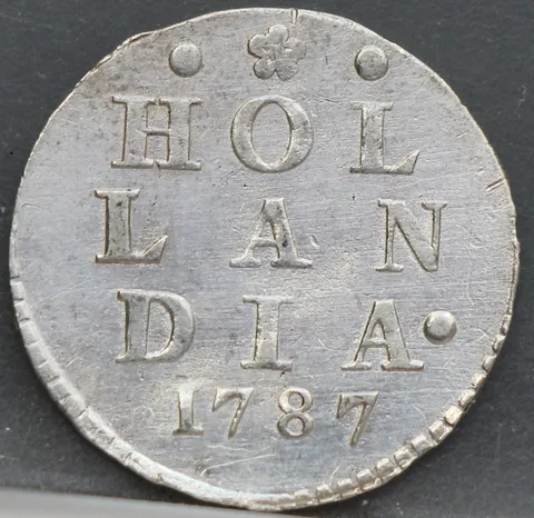 2 Stuiver 1787 — Dubbele Wapenstuiver Holland