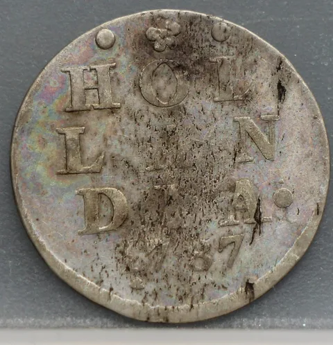 2 Stuiver 1787 — Dubbele Wapenstuiver Holland