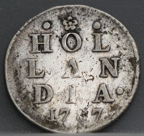 2 Stuiver 1787 — Dubbele Wapenstuiver Holland