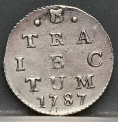 2 Stuiver 1787 Utrecht — Dubbele Wapenstuiver voorzijde