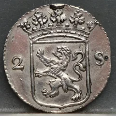 2 Stuiver 1787 Utrecht — Dubbele Wapenstuiver achterzijde