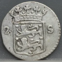 2 Stuiver 1787 West-Friesland achterzijde