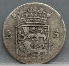 2 Stuiver 1787 West-Friesland achterzijde