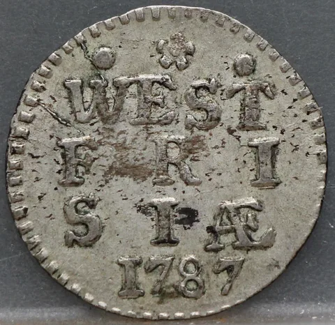 2 Stuiver 1787 West-Friesland — Zilver