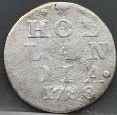 2 Stuiver 1788 Holland — Dubbele Wapenstuiver voorzijde