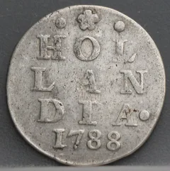 2 Stuiver 1788 Holland — Dubbele Wapenstuiver voorzijde