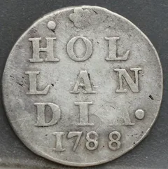 2 Stuiver 1788 Holland — Dubbele Wapenstuiver voorzijde
