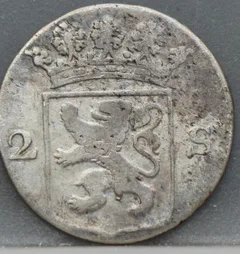 2 Stuiver 1788 Holland — Dubbele Wapenstuiver achterzijde