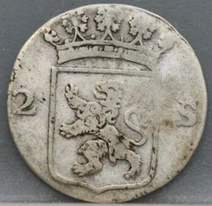 2 Stuiver 1788 Holland — Dubbele Wapenstuiver achterzijde