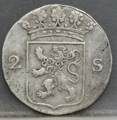 2 Stuiver 1788 Holland — Dubbele Wapenstuiver achterzijde