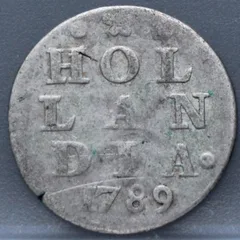 2 Stuiver 1789 — Dubbele Wapenstuiver Holland voorzijde