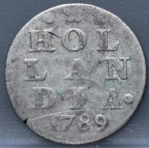 2 Stuiver 1789 — Dubbele Wapenstuiver Holland